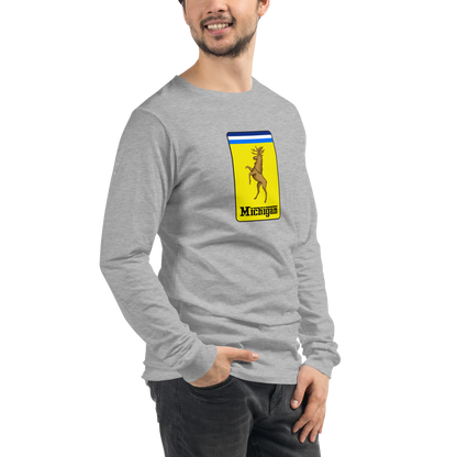 'Michigan' Unisex Long Sleeve T-Shirt (Italian Sports Car Parody)