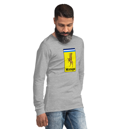 'Michigan' Unisex Long Sleeve T-Shirt (Italian Sports Car Parody)