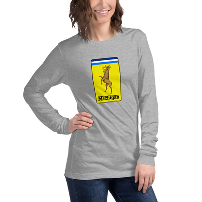 'Michigan' Unisex Long Sleeve T-Shirt (Italian Sports Car Parody)