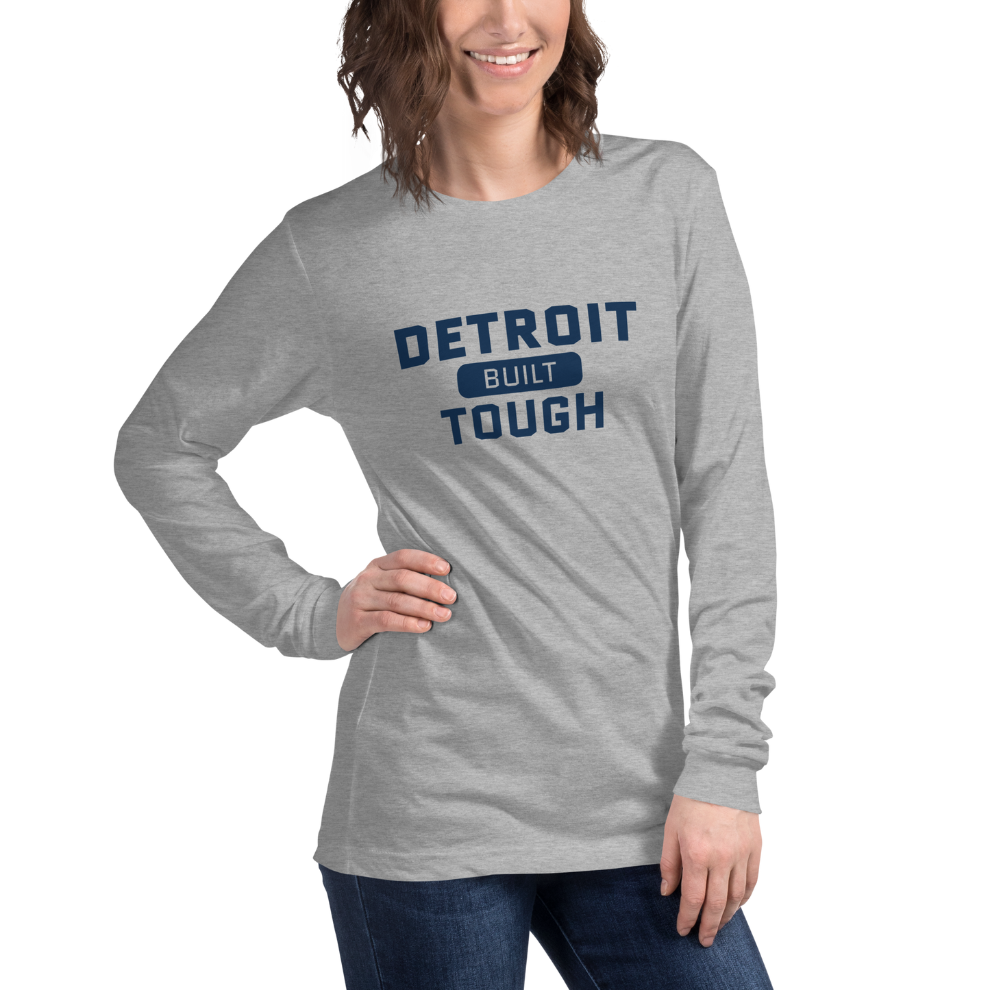 'Built Detroit Tough' Long Sleeve T-Shirt | Unisex