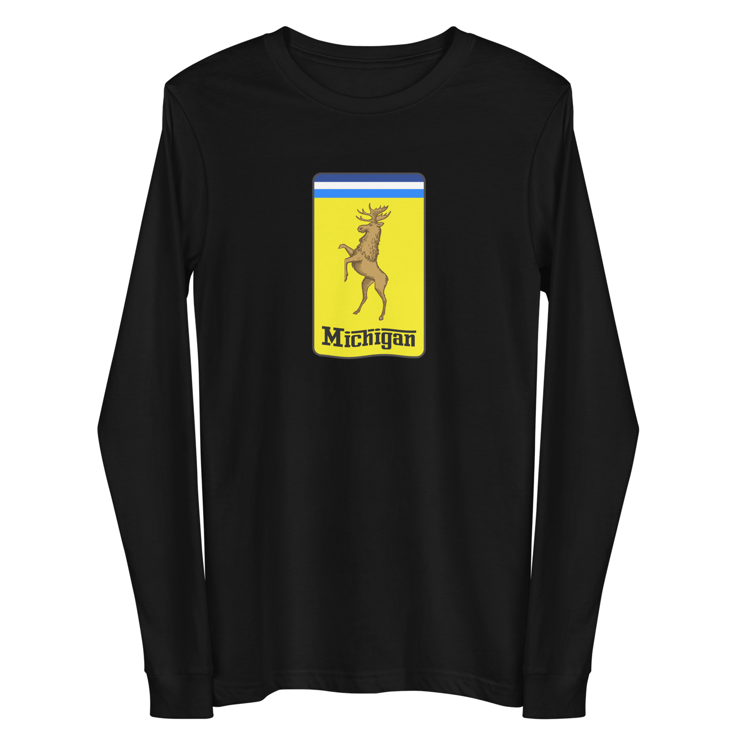 'Michigan' Unisex Long Sleeve T-Shirt (Italian Sports Car Parody)