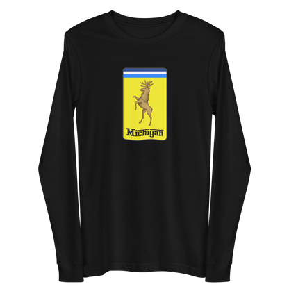 'Michigan' Unisex Long Sleeve T-Shirt (Italian Sports Car Parody)