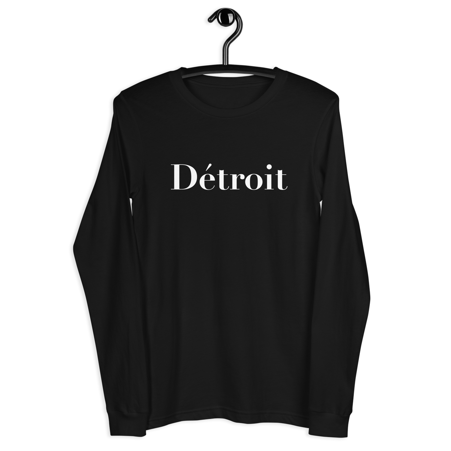 'Détroit' T-Shirt (Didot Font) | Unisex Long Sleeve