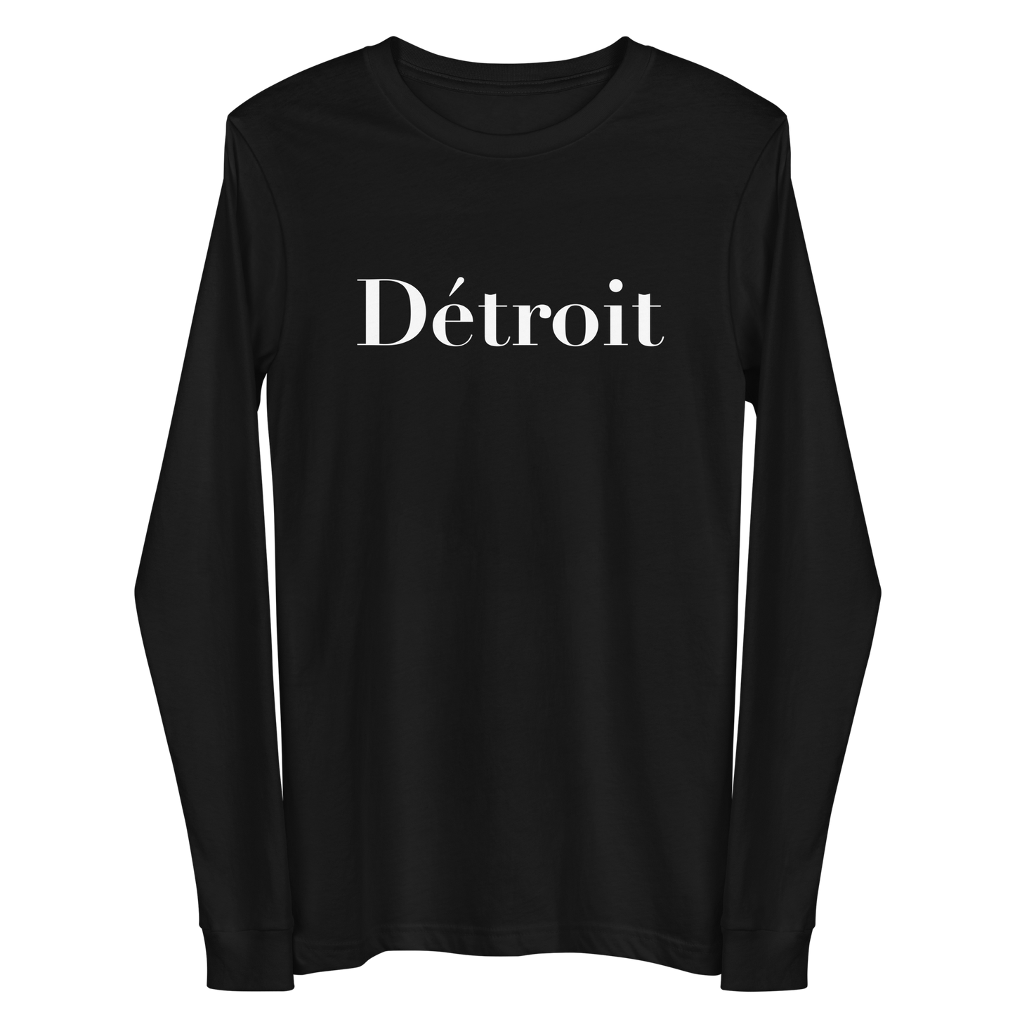 'Détroit' T-Shirt (Didot Font) | Unisex Long Sleeve