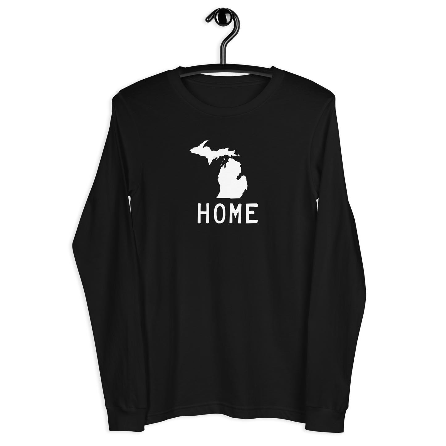 Michigan 'Home' T-Shirt (Licence Plate Font) | Unisex Long Sleeve