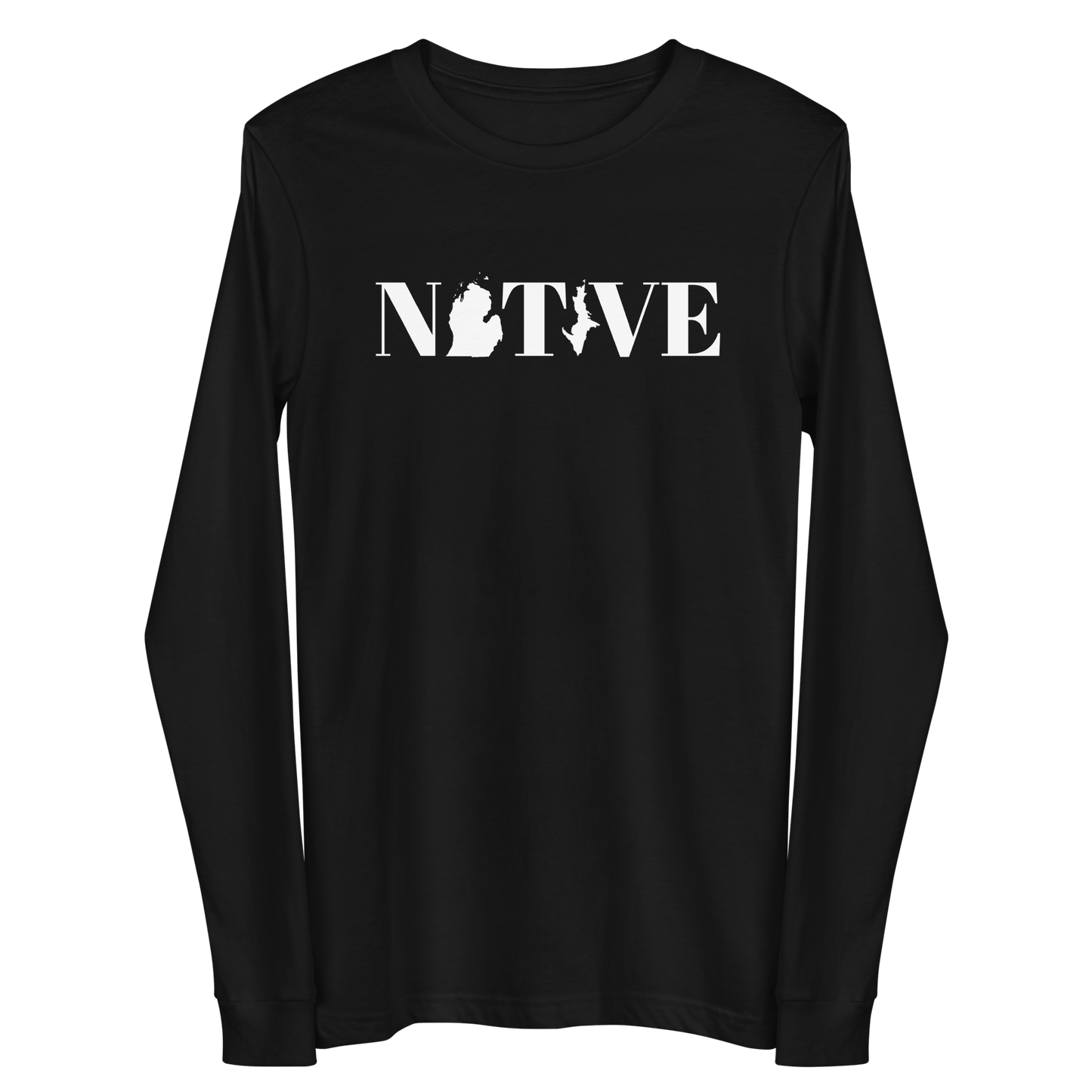 Michigan 'Native' T-Shirt (Didone Font) | Unisex Long Sleeve