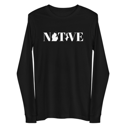 Michigan 'Native' T-Shirt (Didone Font) | Unisex Long Sleeve