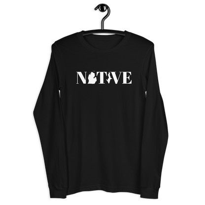 Michigan 'Native' T-Shirt (Didone Font) | Unisex Long Sleeve