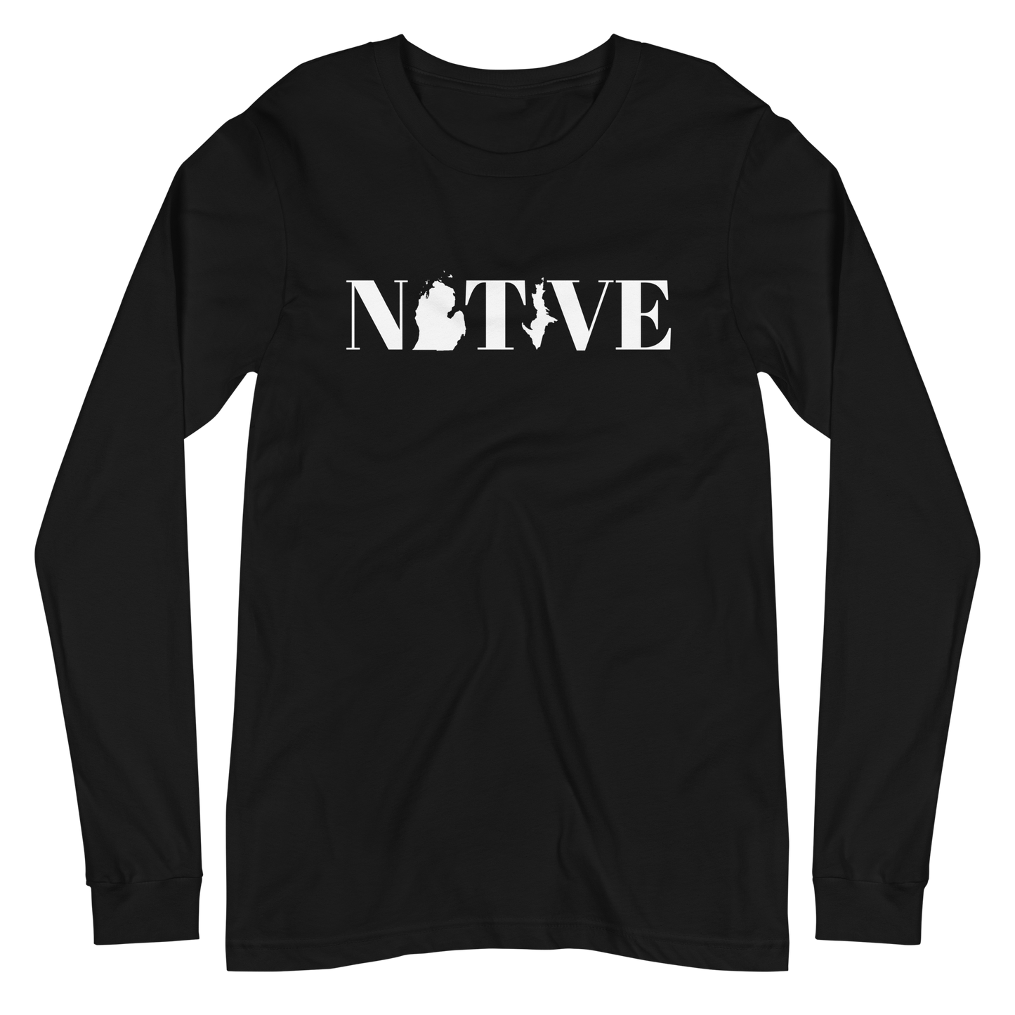 Michigan 'Native' T-Shirt (Didone Font) | Unisex Long Sleeve