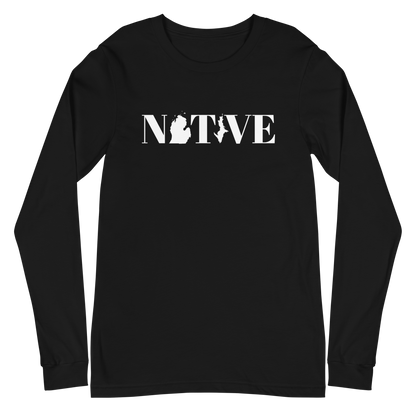 Michigan 'Native' T-Shirt (Didone Font) | Unisex Long Sleeve