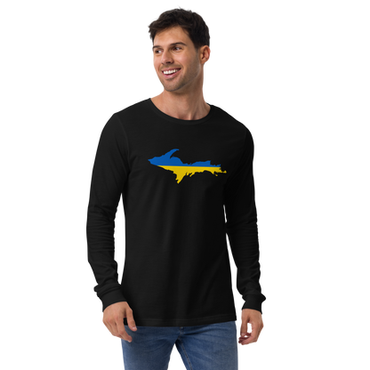 Michigan Upper Peninsula T-Shirt (w/ UP Ukraine Outline) | Unisex Long Sleeve