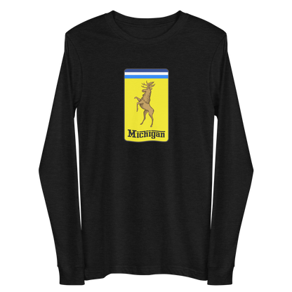 'Michigan' Unisex Long Sleeve T-Shirt (Italian Sports Car Parody)