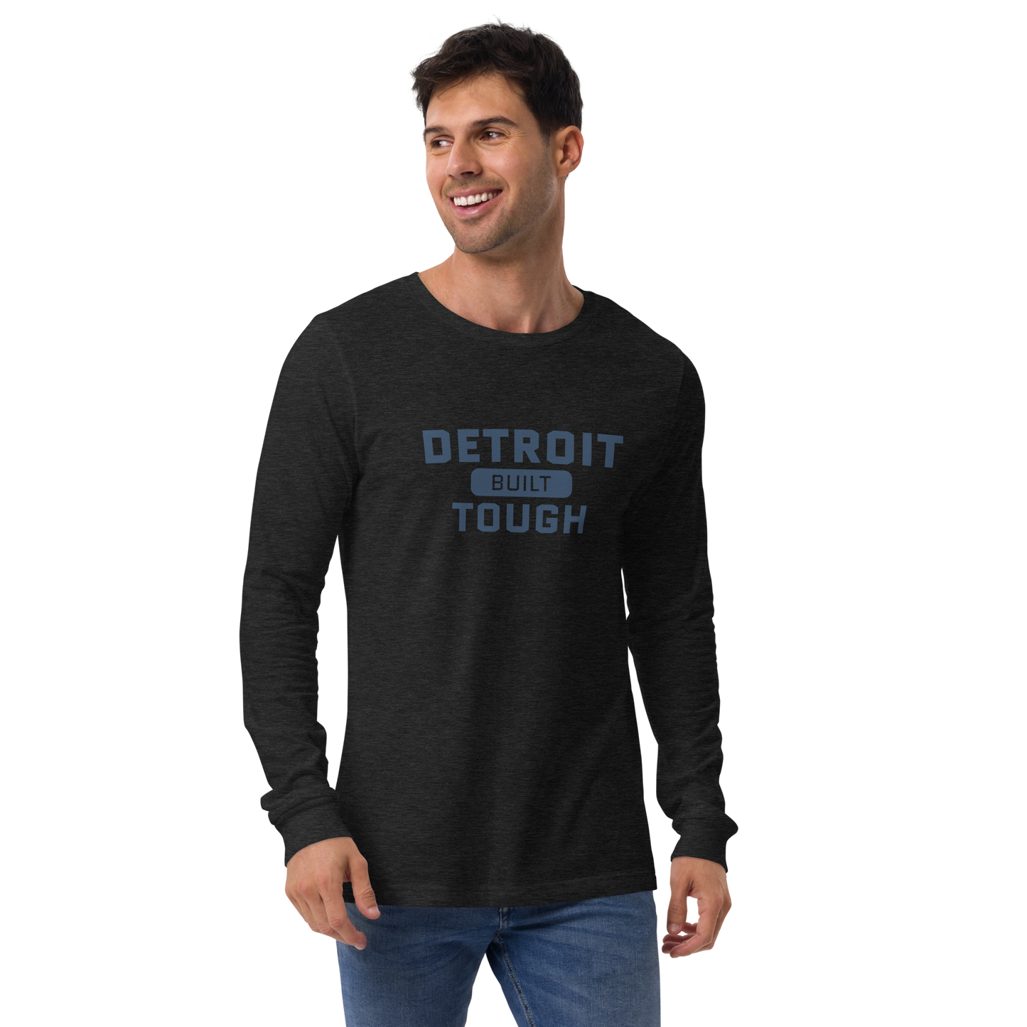 'Built Detroit Tough' Long Sleeve T-Shirt | Unisex