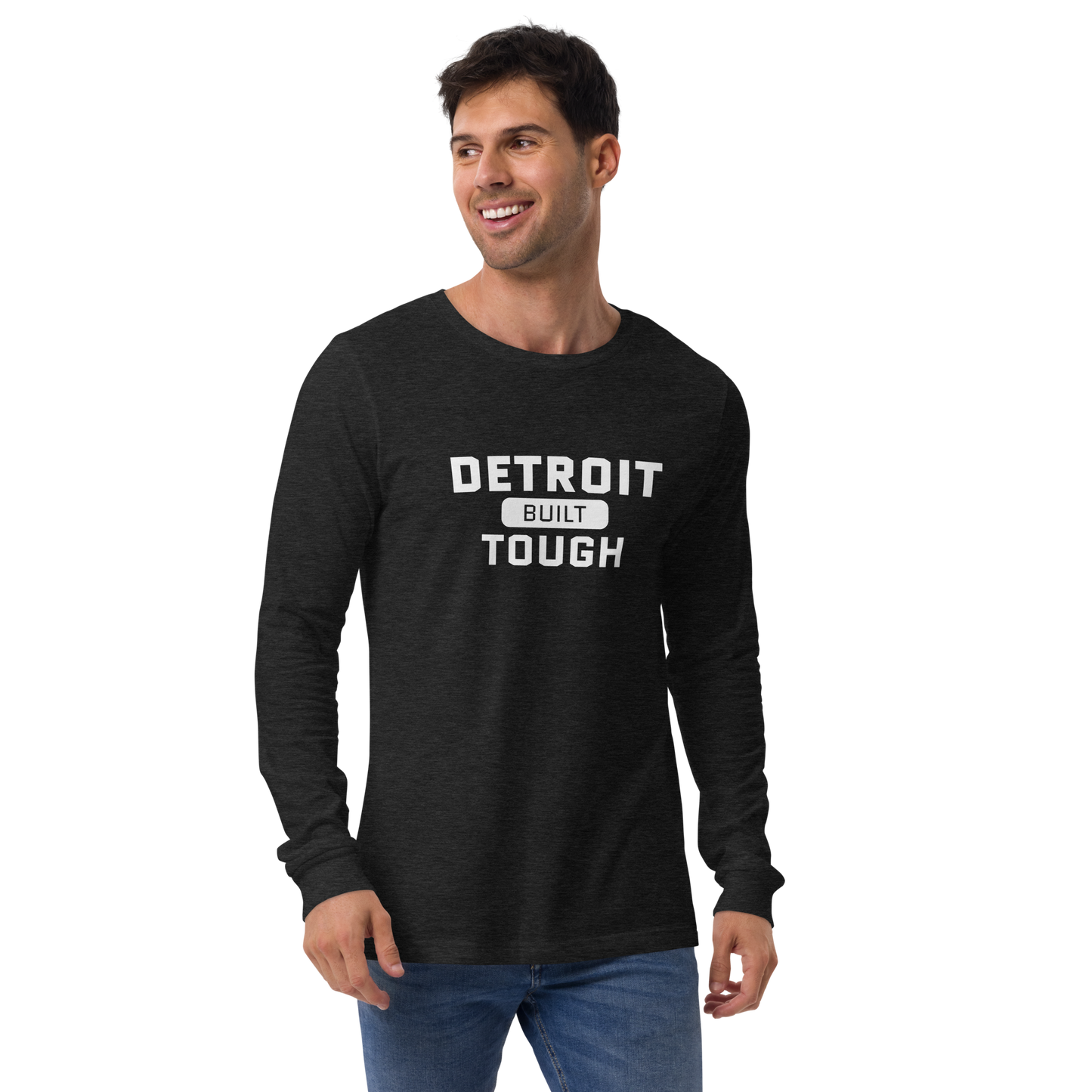 'Built Detroit Tough' Long Sleeve T-Shirt | Unisex