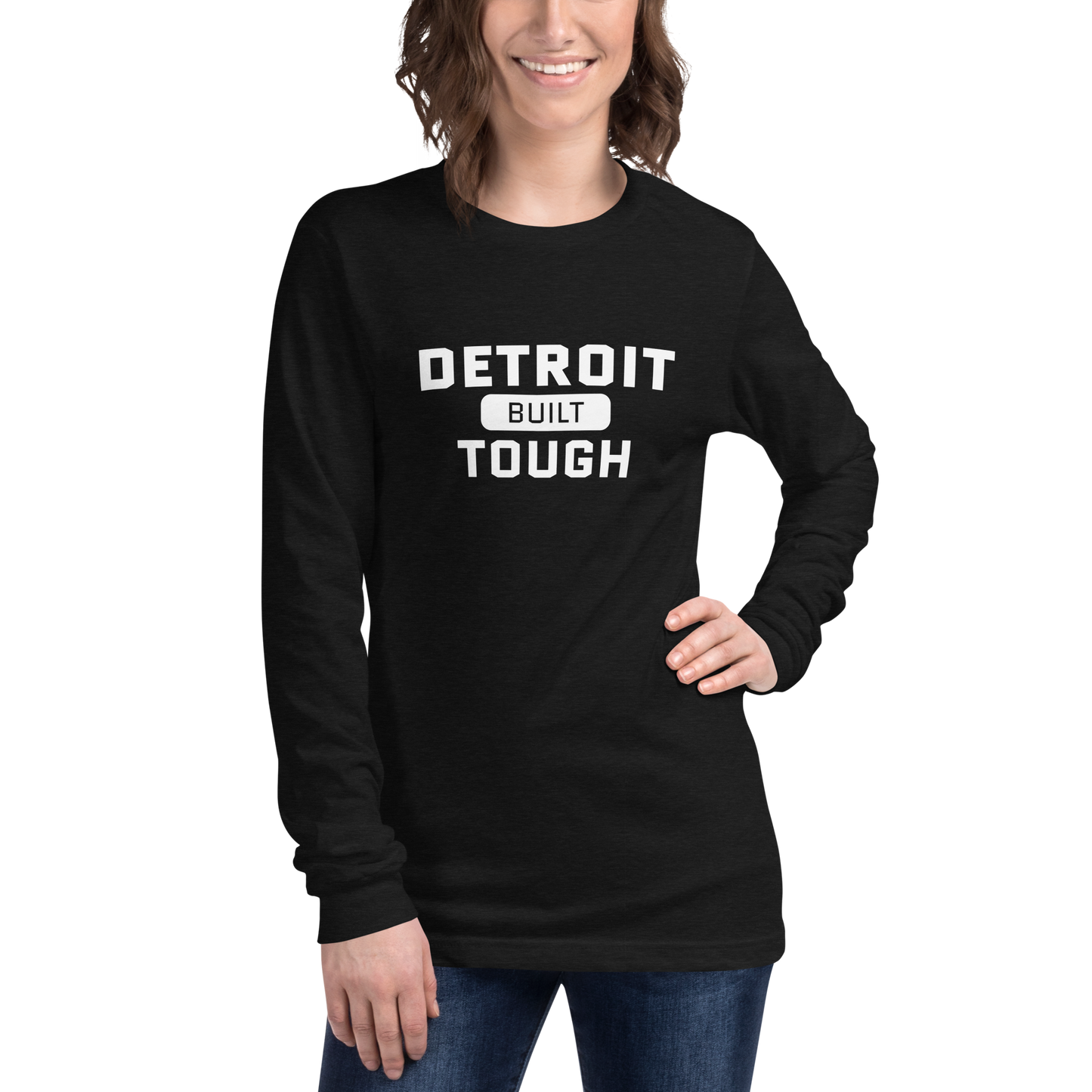 'Built Detroit Tough' Long Sleeve T-Shirt | Unisex