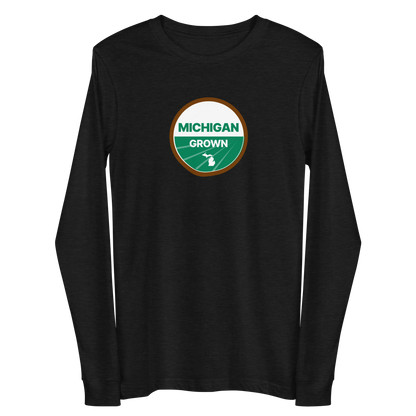 'Michigan Grown' Long Sleeve T-Shirt (Organic Certification Parody)