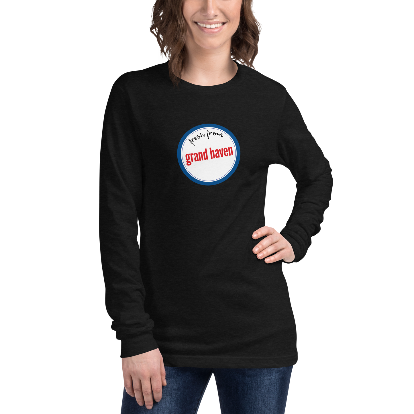 'Fresh From Grand Haven' Long Sleeve T-Shirt (Hypermarket Parody) | Unisex