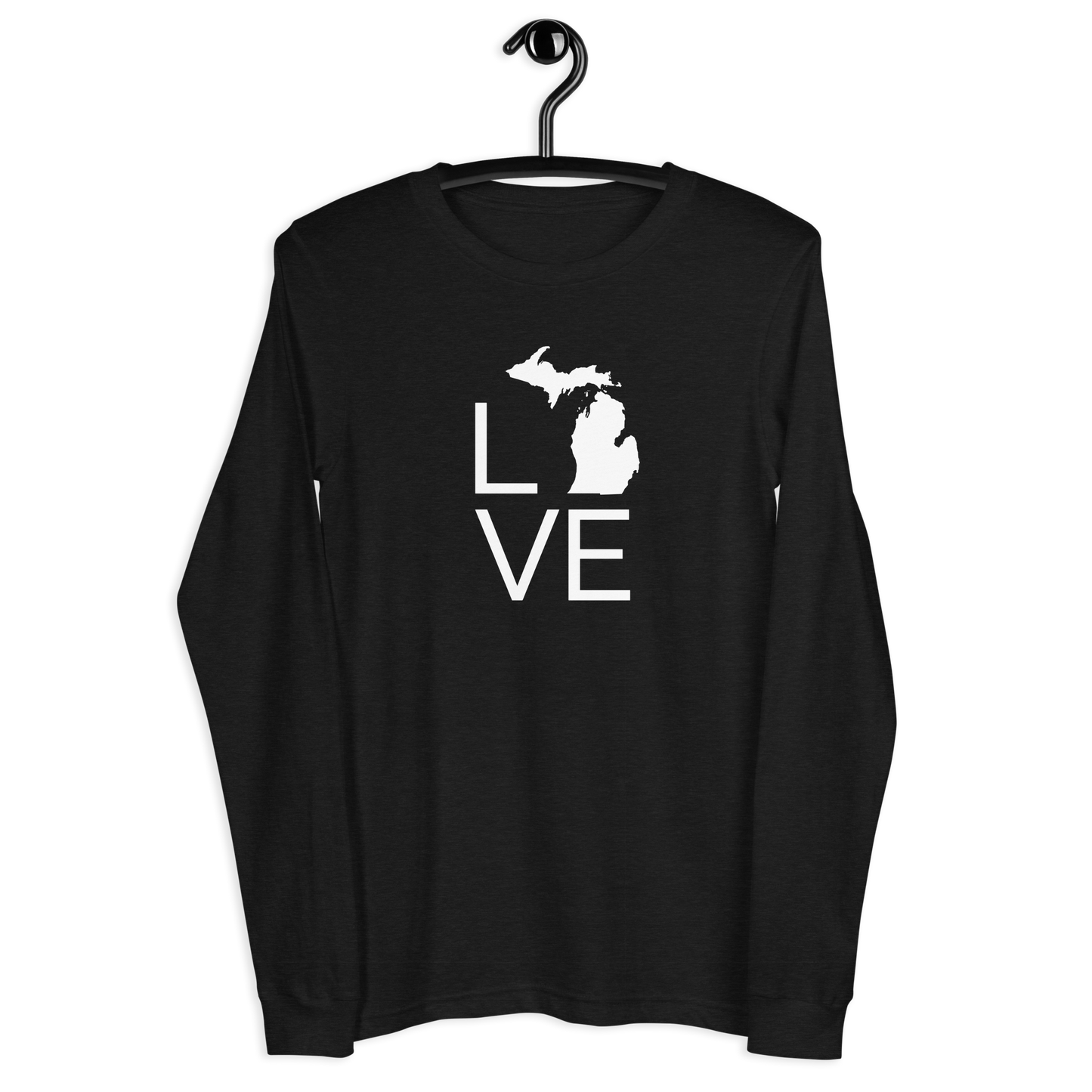 Michigan 'Love' T-Shirt (Thin Sans Font) | Unisex Long Sleeve