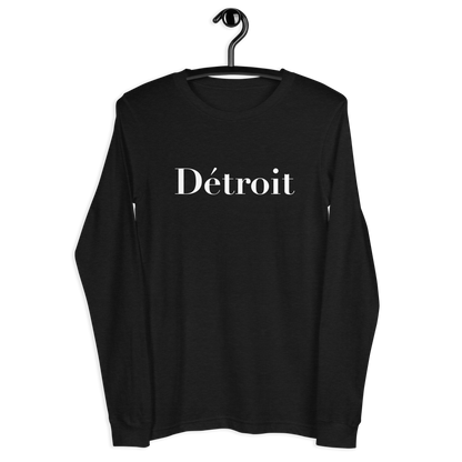 'Détroit' T-Shirt (Didot Font) | Unisex Long Sleeve