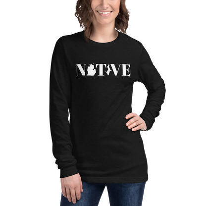 Michigan 'Native' T-Shirt (Didone Font) | Unisex Long Sleeve