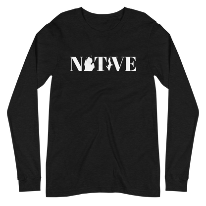 Michigan 'Native' T-Shirt (Didone Font) | Unisex Long Sleeve