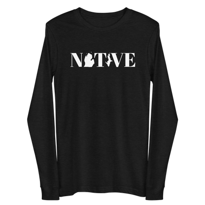 Michigan 'Native' T-Shirt (Didone Font) | Unisex Long Sleeve