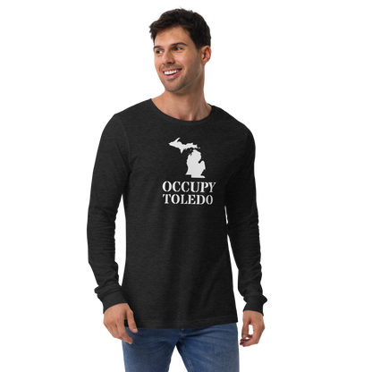 'Occupy Toledo' T-Shirt (w/ Corrected Michigan Outline) | Unisex Long Sleeve