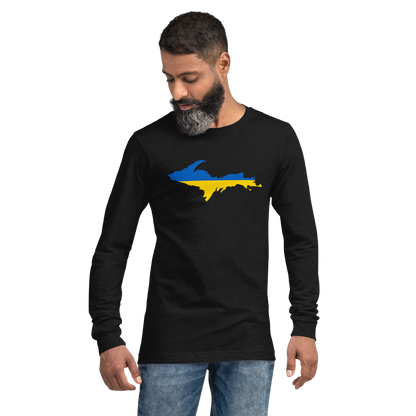 Michigan Upper Peninsula T-Shirt (w/ UP Ukraine Outline) | Unisex Long Sleeve