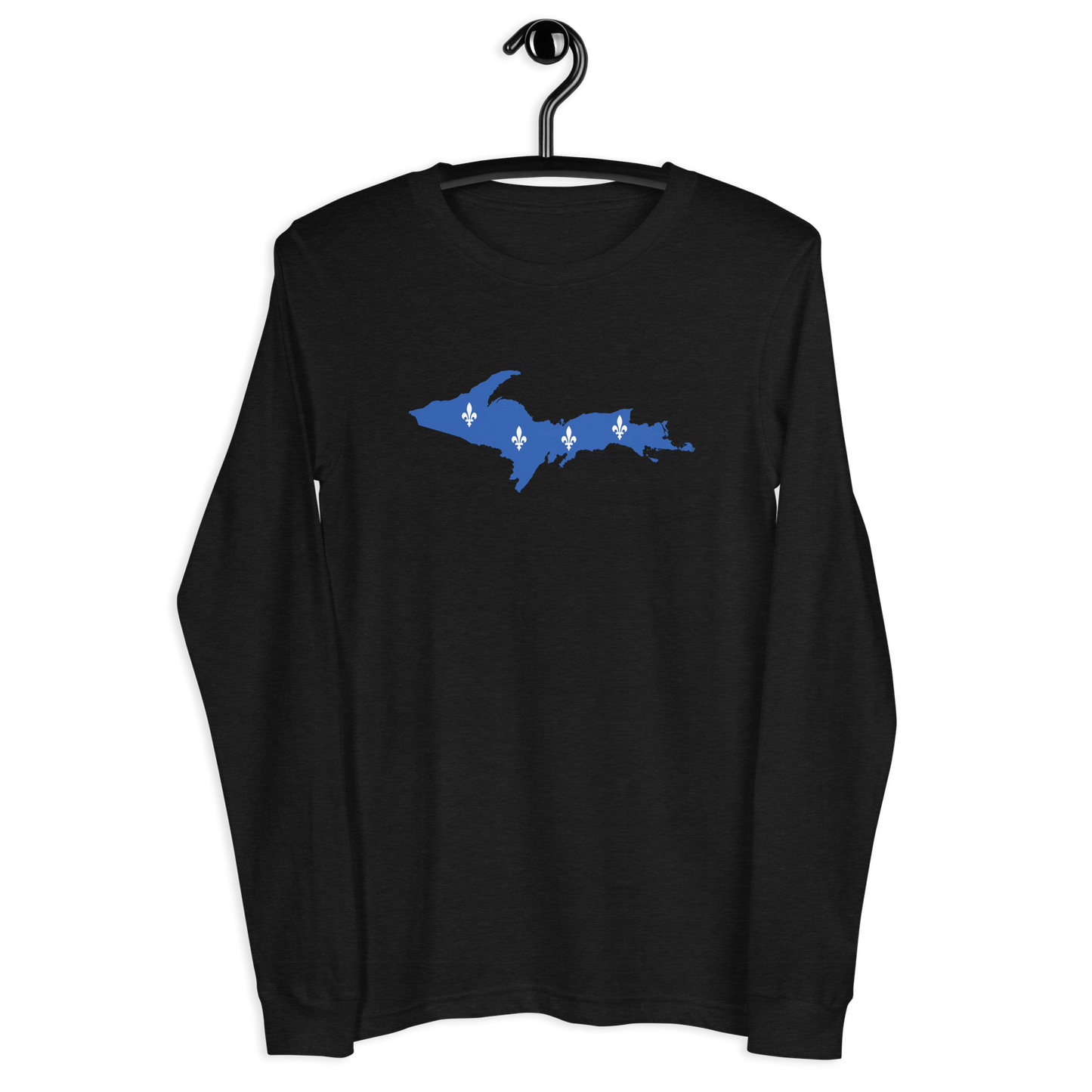 Michigan Upper Peninsula T-Shirt (w/ UP Quebec Flag Outline) | Unisex Long Sleeve