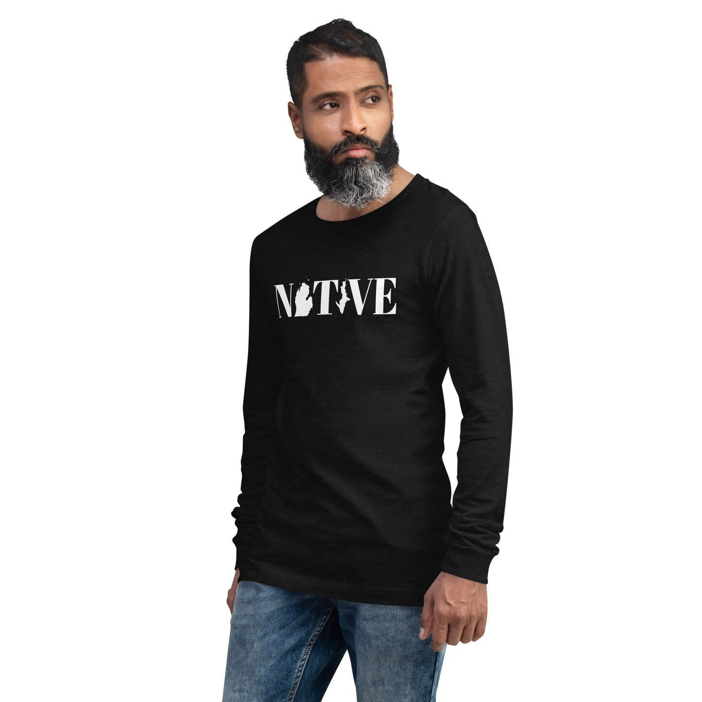 Michigan 'Native' T-Shirt (Didone Font) | Unisex Long Sleeve