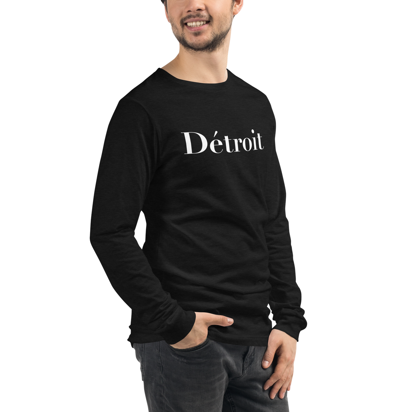 'Détroit' T-Shirt (Didot Font) | Unisex Long Sleeve