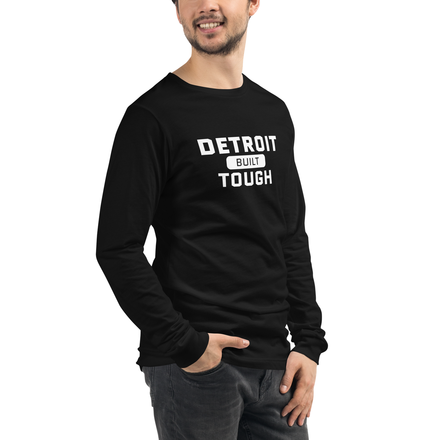 'Built Detroit Tough' Long Sleeve T-Shirt | Unisex