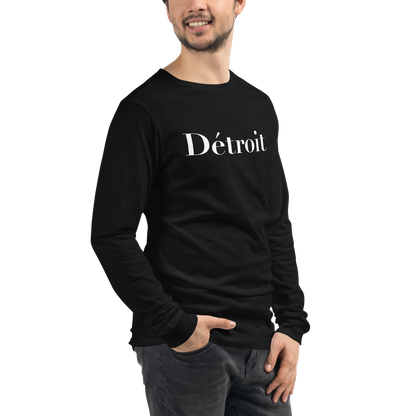 'Détroit' T-Shirt (Didot Font) | Unisex Long Sleeve