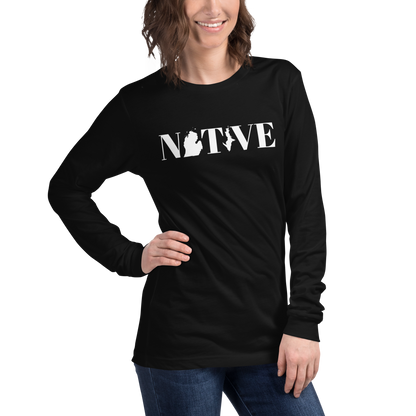 Michigan 'Native' T-Shirt (Didone Font) | Unisex Long Sleeve