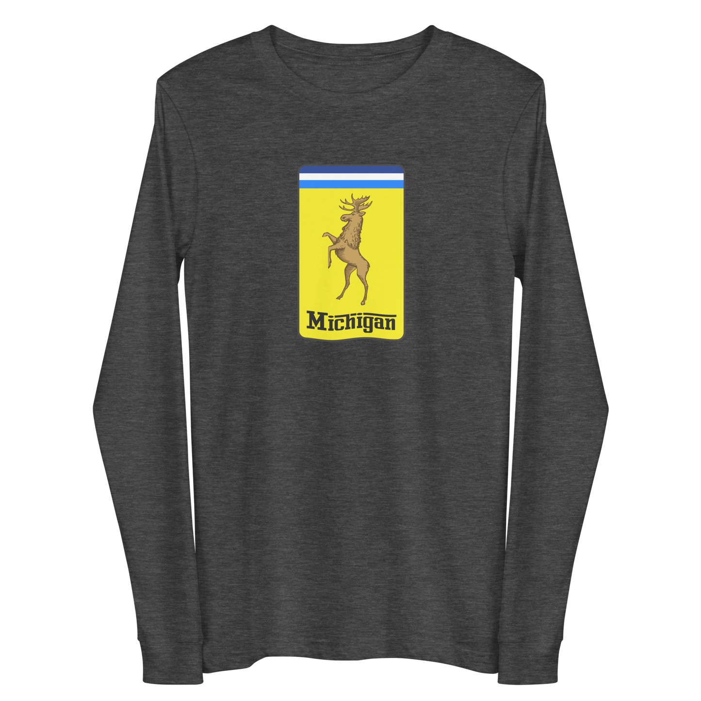 'Michigan' Unisex Long Sleeve T-Shirt (Italian Sports Car Parody)