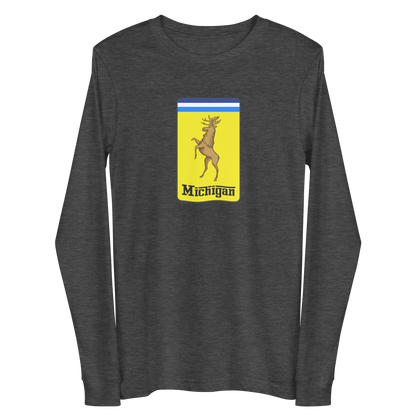 'Michigan' Unisex Long Sleeve T-Shirt (Italian Sports Car Parody)