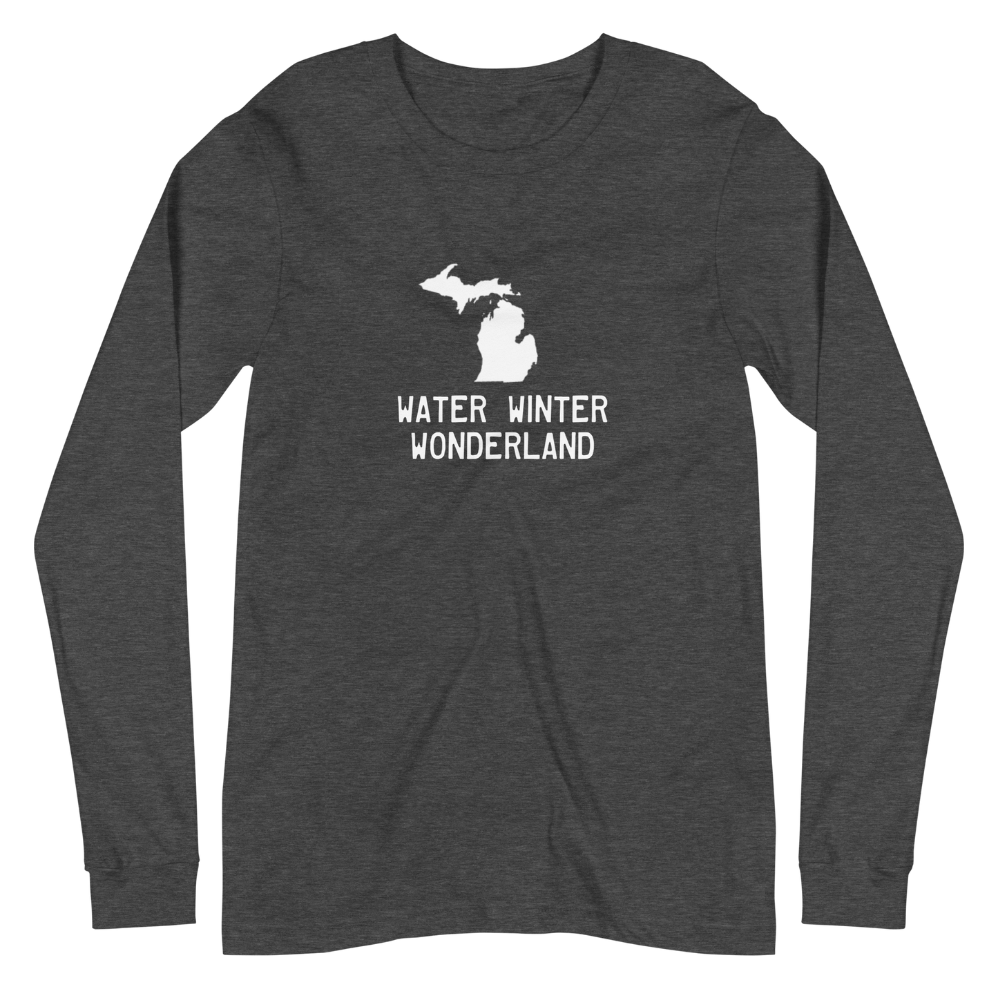 Michigan 'Water Winter Wonderland' Long Sleeve T-Shirt | Unisex