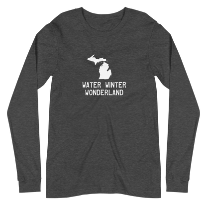 Michigan 'Water Winter Wonderland' Long Sleeve T-Shirt | Unisex