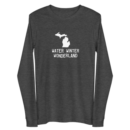 Michigan 'Water Winter Wonderland' Long Sleeve T-Shirt | Unisex