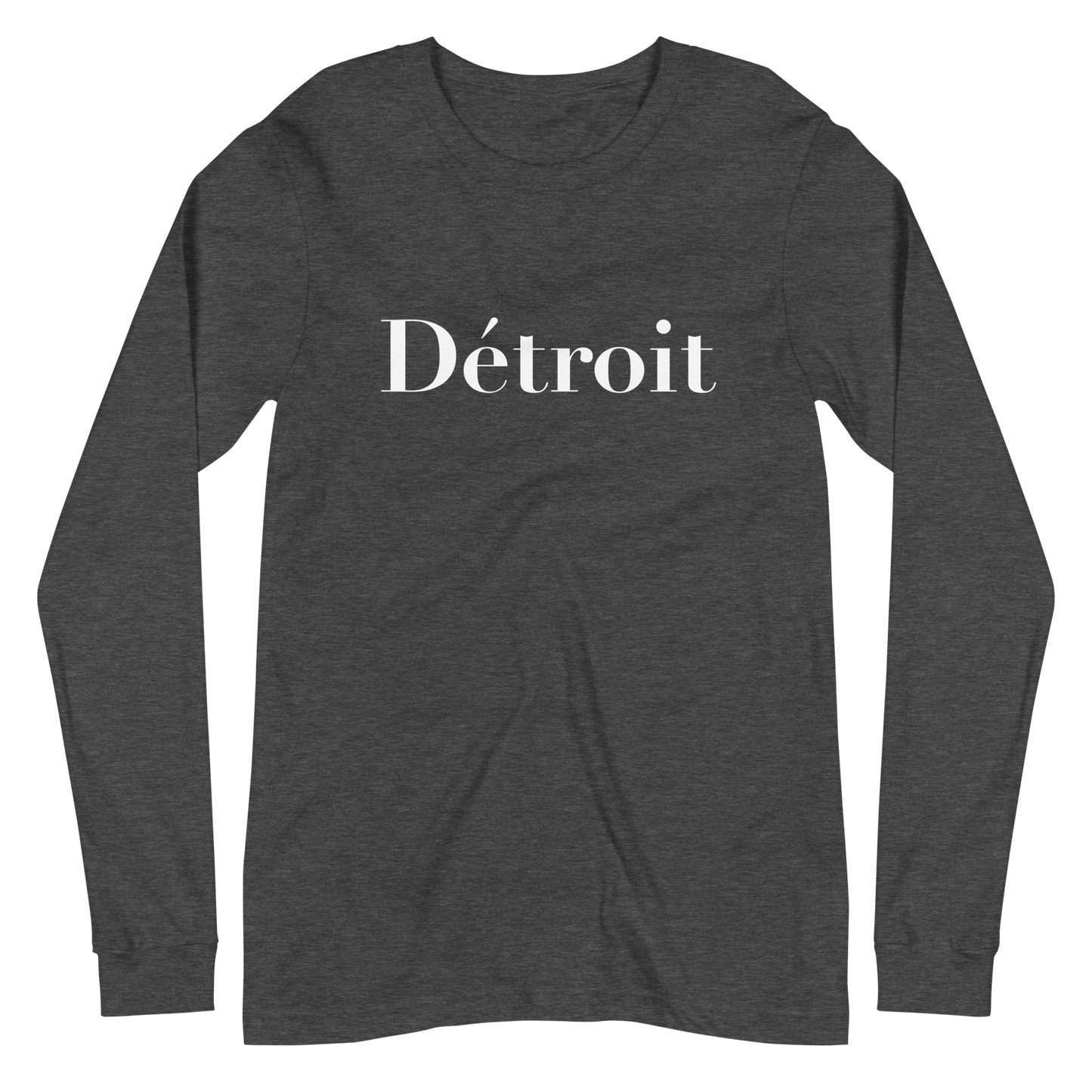 'Détroit' T-Shirt (Didot Font) | Unisex Long Sleeve