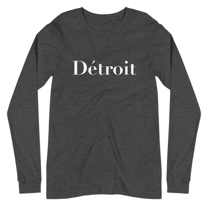 'Détroit' T-Shirt (Didot Font) | Unisex Long Sleeve