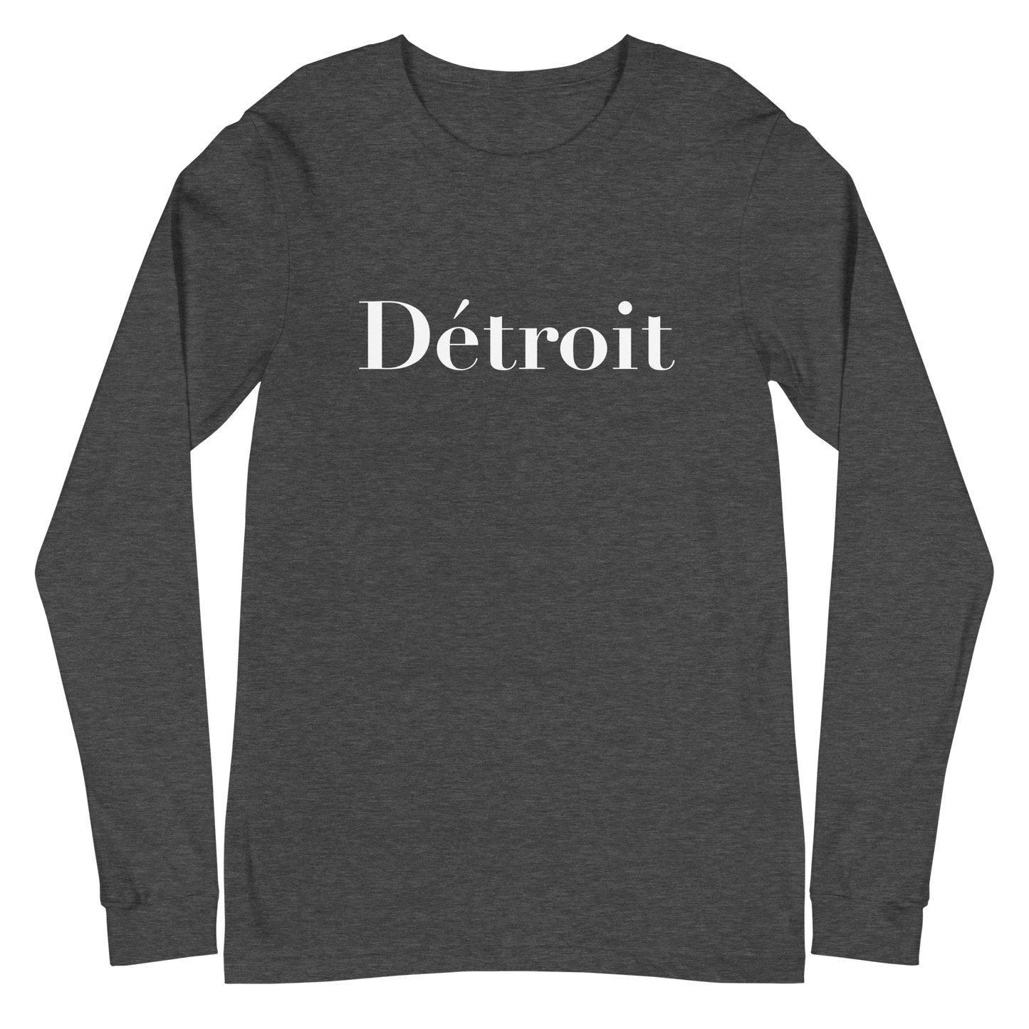 'Détroit' T-Shirt (Didot Font) | Unisex Long Sleeve