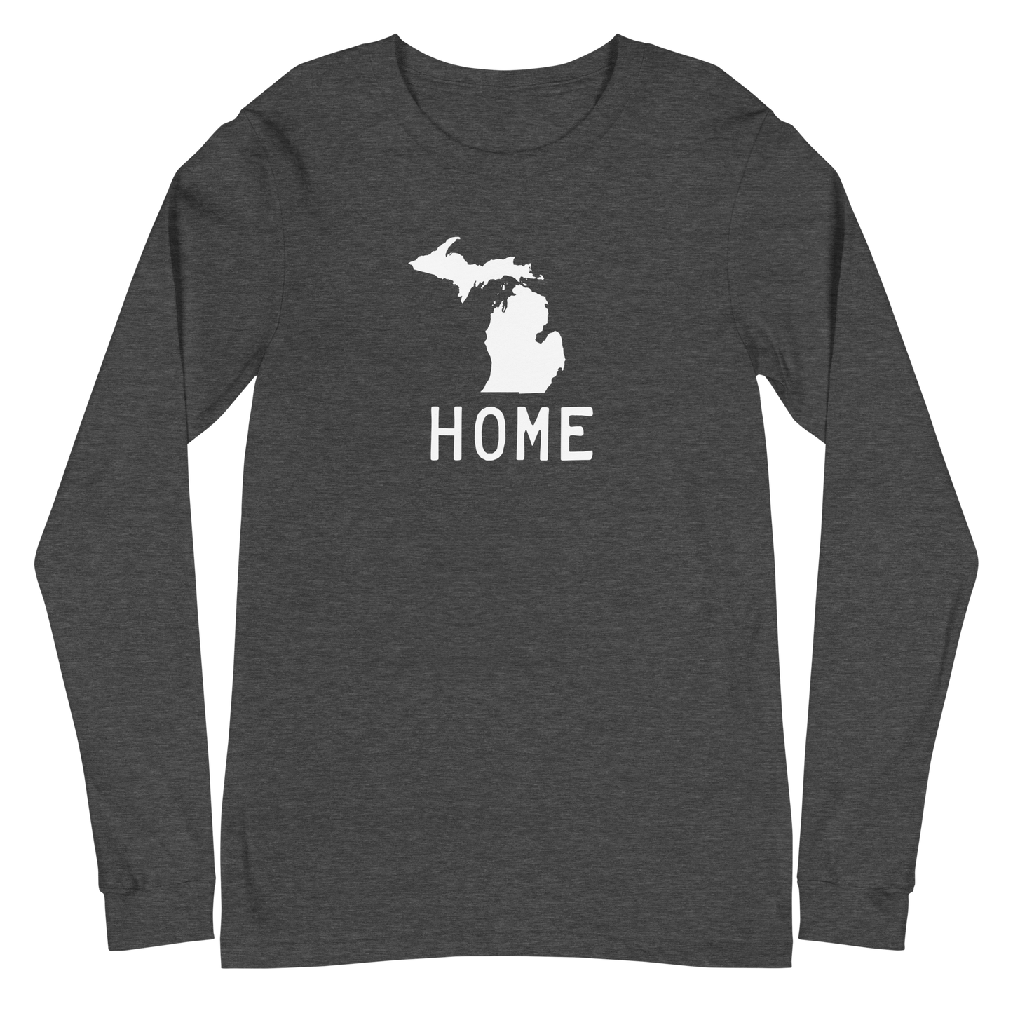 Michigan 'Home' T-Shirt (Licence Plate Font) | Unisex Long Sleeve