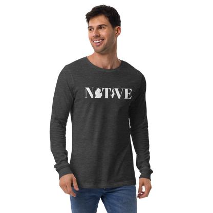 Michigan 'Native' T-Shirt (Didone Font) | Unisex Long Sleeve