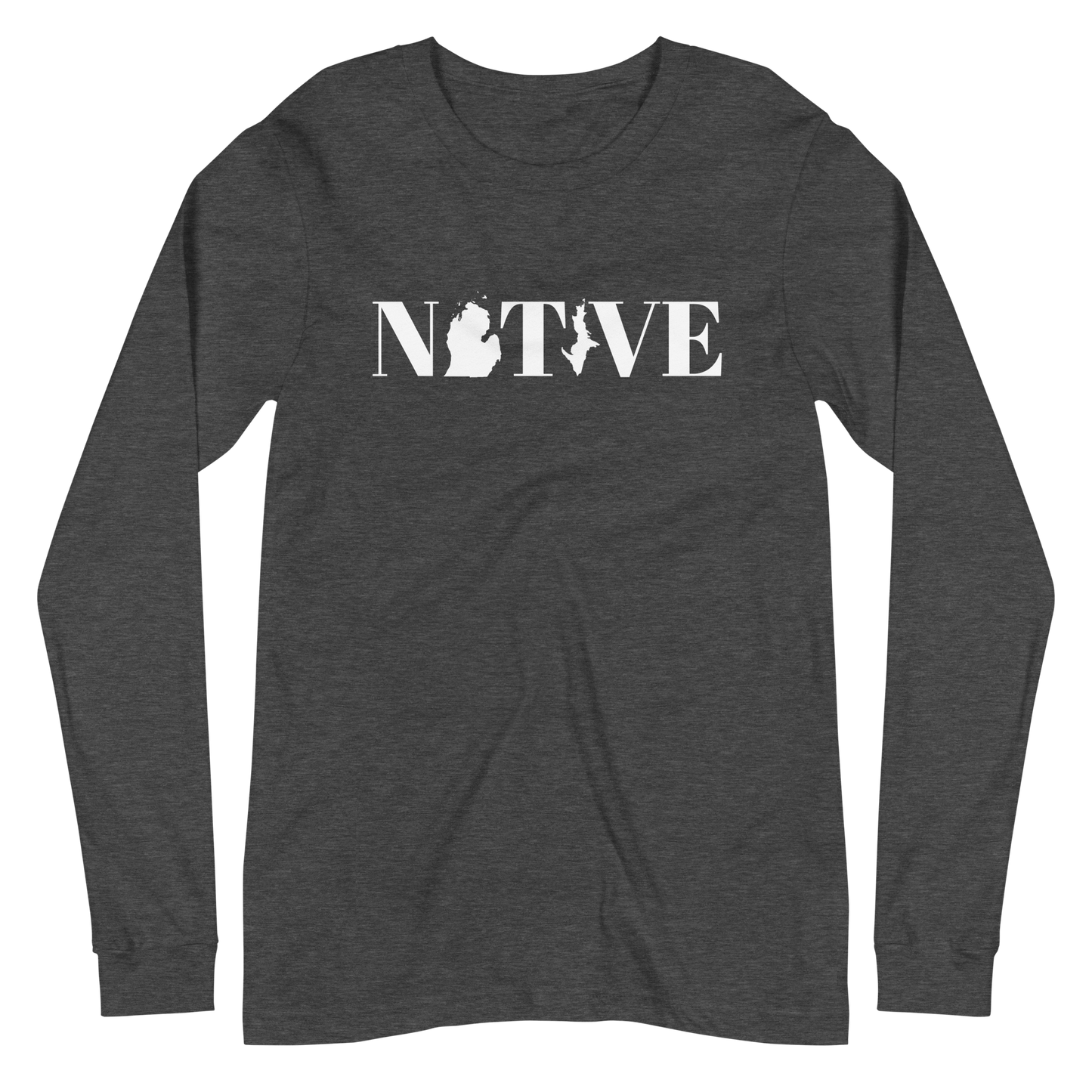 Michigan 'Native' T-Shirt (Didone Font) | Unisex Long Sleeve