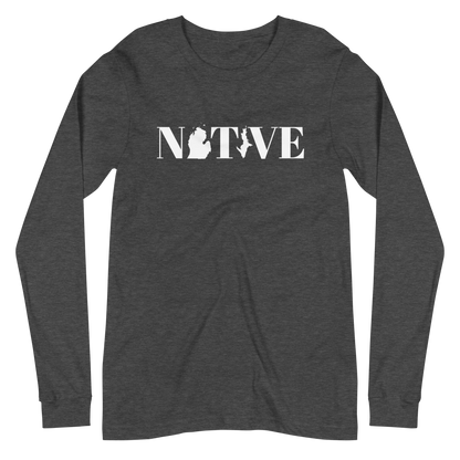 Michigan 'Native' T-Shirt (Didone Font) | Unisex Long Sleeve