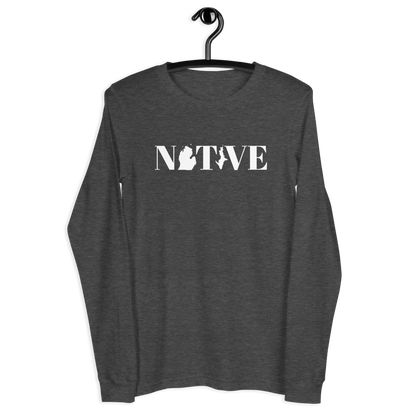 Michigan 'Native' T-Shirt (Didone Font) | Unisex Long Sleeve