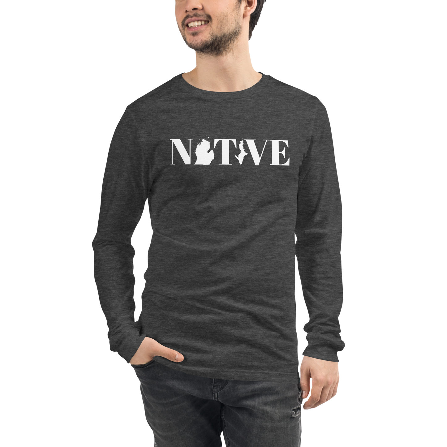 Michigan 'Native' T-Shirt (Didone Font) | Unisex Long Sleeve