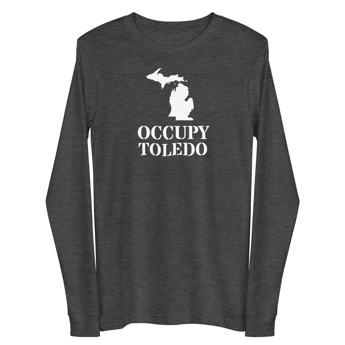 'Occupy Toledo' T-Shirt (w/ Corrected Michigan Outline) | Unisex Long Sleeve