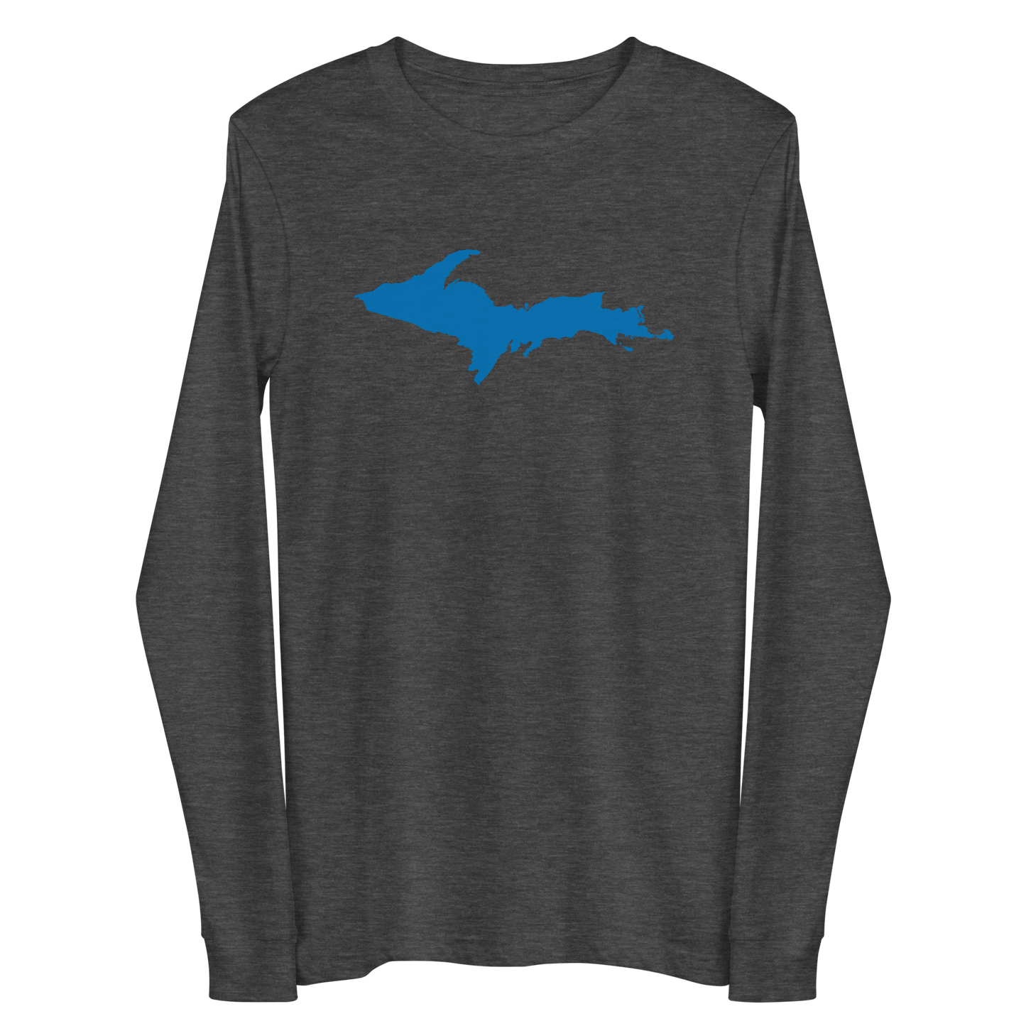 Michigan Upper Peninsula T-Shirt (w/ Azure UP Outline) | Unisex Long Sleeve